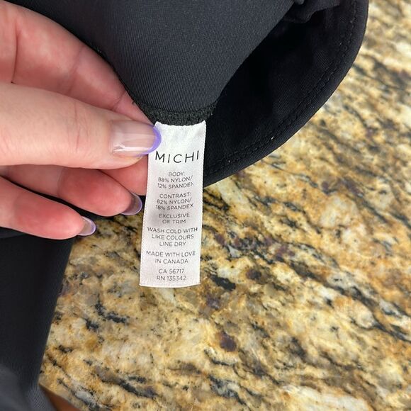 Michi Active Stretchy Mid Rise Leggings In Black Size XS - Picture 6 of 9